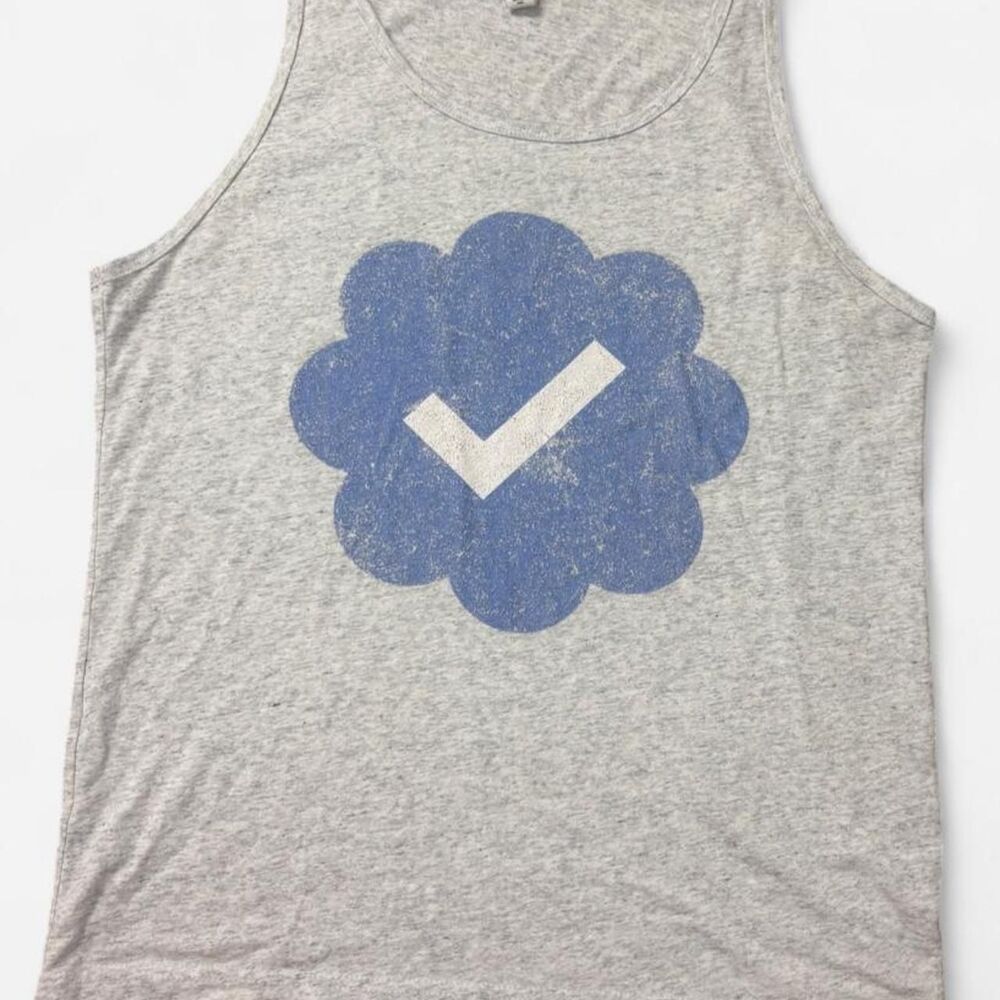 Small Unisex Fit Tank Gray Bella+Canvas tank top